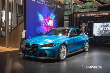 2025 BMW M3 в цвете Tulum Blue